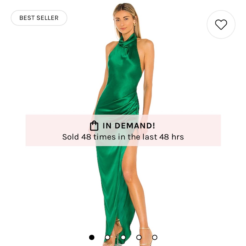 X REVOLVE Samba Gown in Dark Green Amanda Uprichard - Small
